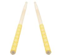 Baquetas 2Pcs Drum Stick Grips Drumsticks Anti-Slip Sweat Absorbed Grip Drumsticks Grips Percussion Instruments Para Tocar(Yellow)