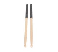 Baquetas, Baquetas 5A para Adultos y Nios, con Punta de Madera de Arce con Mango de Goma Antideslizante para Accesorios de Instrumentos Musicales (Negro