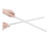 Baquetas brillantes, 2 baquetas acrílicas, baquetas con diseño de punta de lágrima para actuación en escenario de tambor de Jazz