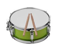 Baquetas con Cabeza de Tambor de 12 Pulgadas, Correa para el Hombro, Llave de Tambor, Banda para Estudiantes, Carcasa de álamo Sólida Portátil, 5 Opciones de Color (Verde)
