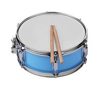 Baquetas con Cabeza de Tambor de 12 Pulgadas, Correa para el Hombro, Llave de Tambor, Banda para Estudiantes, Carcasa de álamo Sólida Portátil, 5 Opciones de Color (azul claro)