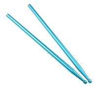 Baquetas de aluminio tamaño 5A para práctica de jazz y almohadilla, perfectas para desarrollar fuerza y mejorar la técnica (azul)