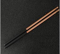 baquetas de batería Baquetas de metal 5A for ejercicios de jazz, resistentes y duraderas, fabricadas en aluminio 5A, que aumentan la resistencia y son antideslizantes.(Gold a)