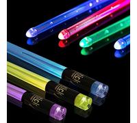 Baquetas de batería iluminadas recargables con 15 colores cambiantes LED personalizados para adultos y niños, regalos de bateristas, accesorios de tambor