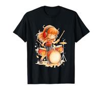 Baquetas de batería Rock & Roll Hands Kids Girls Camiseta