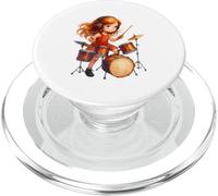 Baquetas de batería Rock & Roll Hands Kids Girls PopSockets PopGrip para MagSafe