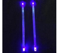 baquetas de batería Un par de baquetas luminosas 5A, baquetas con luz LED brillante, ¡prende fuego a tu concierto!(Blue)