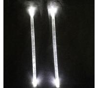 baquetas de batería Un par de baquetas luminosas 5A, baquetas con luz LED brillante, ¡prende fuego a tu concierto!(White)