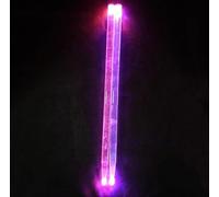 baquetas de batería Un par de baquetas luminosas 5A, baquetas con luz LED brillante, ¡prende fuego a tu concierto!(Pink)