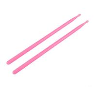 Baquetas de nailon 5A Glow Concert Par de baquetas de nailon 5A Glow (rosa) | Efecto de brillo más brillante, luz de 40 a 60 minutos, llamativo visual de escenario, construcción de nailon, par incluido