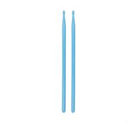 Baquetas de nylon 5A Glow Concert Par de baquetas de nylon 5A brillo (azul) | Efecto de brillo más brillante, luz de 40 a 60 minutos, llamativo visual de escenario, construcción de nailon, par incluido