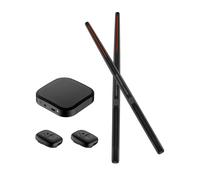 Baquetas electrónicas con pedales de dos pies, conectables a altavoces 16D, diseño portátil de baja latencia, adecuado para principiantes, adultos, bateristas profesionales, estudiantes