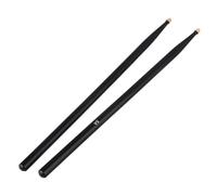 Baquetas Maple Wood 5A Drum Stick Drumstick With Oval Shaped Tip A Pair DrumsticksFor Students And Adults Para Tocar(Black)