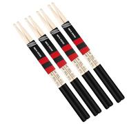 Baquetas para batería, madera maciza natural, equilibrio de peso, agarre antideslizante, actuación en vivo y kit de batería, accesorios de práctica, baquetas de percusión para principiantes