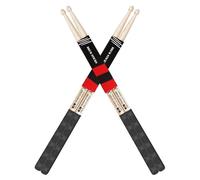 Baquetas para batería, madera maciza natural, equilibrio de peso, agarre antideslizante, actuación en vivo y kit de batería, accesorios de práctica, baquetas para principiantes profesionales (nogal