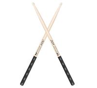 Baquetas para batería, madera maciza natural, equilibrio de peso, agarre antideslizante, actuación en vivo y kit de batería, accesorios de práctica, baquetas para principiantes profesionales (nogal