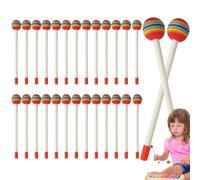 Baquetas para batería para niños - Baquetas para tambores de mano que absorben los golpes, instrumento educativo musical no tóxico e inodoro, rítmica sensorial antideslizante y fácil de agarrar