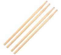 Baquetas para Principiantes 2 Pares De Baquetas 5A, Baquetas De Madera De Arce Con Forma De Gota De Agua Para Tambor De Jazz Dumb Drum
