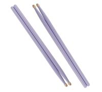 Baquetas para Principiantes 2 Pares De Baquetas De Madera De Arce Coloridas 5A, Baquetas Con Punta De Madera Para Baterista Principiante (Color : Purple)