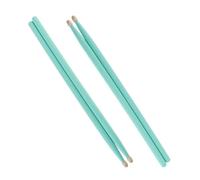 Baquetas Profesionales 2 Pares De Baquetas De Madera De Arce Coloridas 5A, Baquetas Con Punta De Madera Para Baterista Principiante (Color : Green)
