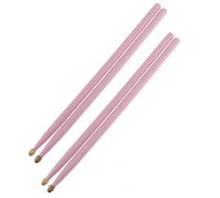 Baquetas Profesionales 2 Pares De Baquetas De Madera De Arce Coloridas 5A, Baquetas Con Punta De Madera Para Juego De Batería (Color : Pink)