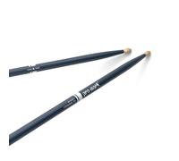 Baquetas Promark American Hickory Classic 5A con punta de bellota, color azul - Sing