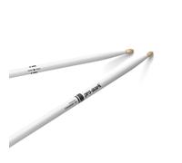 Baquetas Promark American Hickory Classic 5A con punta de bellota, color blanco