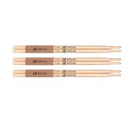 Baquetas ProMark LA Specials 7A Hickory, punta de madera ovalada, 3 pares