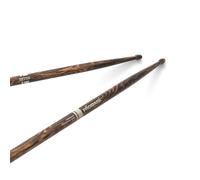 ProMark FireGrain Hickory Rebound Baquetas 5AB - Mayor durabilidad para una percusión intensa - Punta de madera de bellota - Diseño equilibrado - 1 par