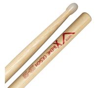 Baquetas Vater Percussion de nogal americano Xtreme Design 5B VXD5BN | Xtreme Design 5B - 16,5 pulgadas / 41,91 cm - Hickory americano - Cabeza de nylon
