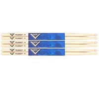 Baquetas Vater VS3P5AW - 5A Los Ángeles - Serie American Hickory - Punta de madera - Paquete de 3 pares