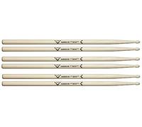 Baquetas Vater VSP35ACL - Serie 5A Classics - Hickory - Punta de madera - Paquete de 3 pares