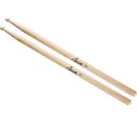 Baquetas XDrum 5B Wood Tip, Grosor: 5B, Longitud: aprox. 405 mm | Diámetro: aprox. 16 mm, Punta: madera, redonda, Material: arce, Superficie antideslizante, Entrega en pares