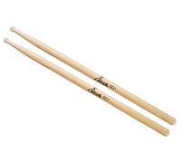 Baquetas XDrum SD1 Punta de Nylon (cabeza redonda de nylon, longitud: aprox. 415 mm, 1 par, Hickory)