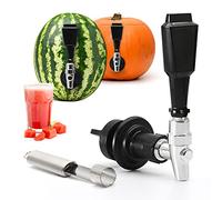 Bar Amigos Kit dispensador de grifo de barril de fruta, ideal para sandía, calabaza, fiesta, bebidas, piña, té, alcohol, cócteles, herramienta de golpear y coring, jugo de bricolaje