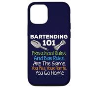 Bar Bartending 101 Reglas preescolares Reglas de la Barra Cita Bartender Carcasa para iPhone 12/12 Pro
