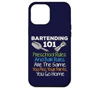 Bar Bartending 101 Reglas preescolares Reglas de la Barra Cita Bartender Carcasa para iPhone 12 Pro MAX