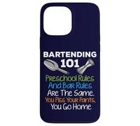 Bar Bartending 101 Reglas preescolares Reglas de la Barra Cita Bartender Carcasa para iPhone 13 Pro MAX
