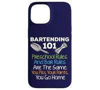 Bar Bartending 101 Reglas preescolares Reglas de la Barra Cita Bartender Carcasa para iPhone 15