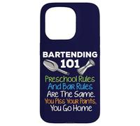 Bar Bartending 101 Reglas preescolares Reglas de la Barra Cita Bartender Carcasa para iPhone 15 Pro