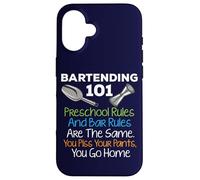 Bar Bartending 101 Reglas preescolares Reglas de la Barra Cita Bartender Carcasa para iPhone 16