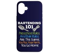 Bar Bartending 101 Reglas preescolares Reglas de la Barra Cita Bartender Carcasa para iPhone 16 Plus