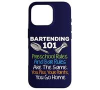 Bar Bartending 101 Reglas preescolares Reglas de la Barra Cita Bartender Carcasa para iPhone 16 Pro