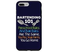 Bar Bartending 101 Reglas preescolares Reglas de la Barra Cita Bartender Carcasa para iPhone 7 Plus/8 Plus