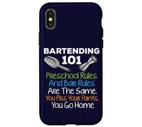 Bar Bartending 101 Reglas preescolares Reglas de la Barra Cita Bartender Carcasa para iPhone X/XS