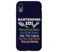 Bar Bartending 101 Reglas preescolares Reglas de la Barra Cita Bartender Carcasa para iPhone XR