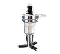 Bar Butler Wall - Dispensador de vino, alcohol, licor y cerveza, 45 ml, cromo y plateado