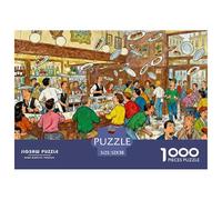 Bar de Pintxos San Sebastián Puzzle De Madera Impermeable DIY Puzzles De 1000 Piezas para Adultos Desafiante Y Estimulante Rompecabezas para Decoración del Hogar