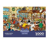 Bar de Pintxos San Sebastián Puzzle De Madera Impermeable DIY Puzzles De 1000 Piezas para Adultos Divertido Rompecabezas Juegos Educativos