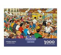 Bar de Pintxos San Sebastián Puzzle De Madera Impermeable DIY Puzzles De 1000 Piezas para Adultos Imposible Rompecabezas para Decoración del Hogar